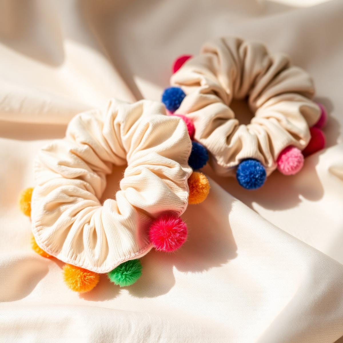 Detail of the pom pom trim